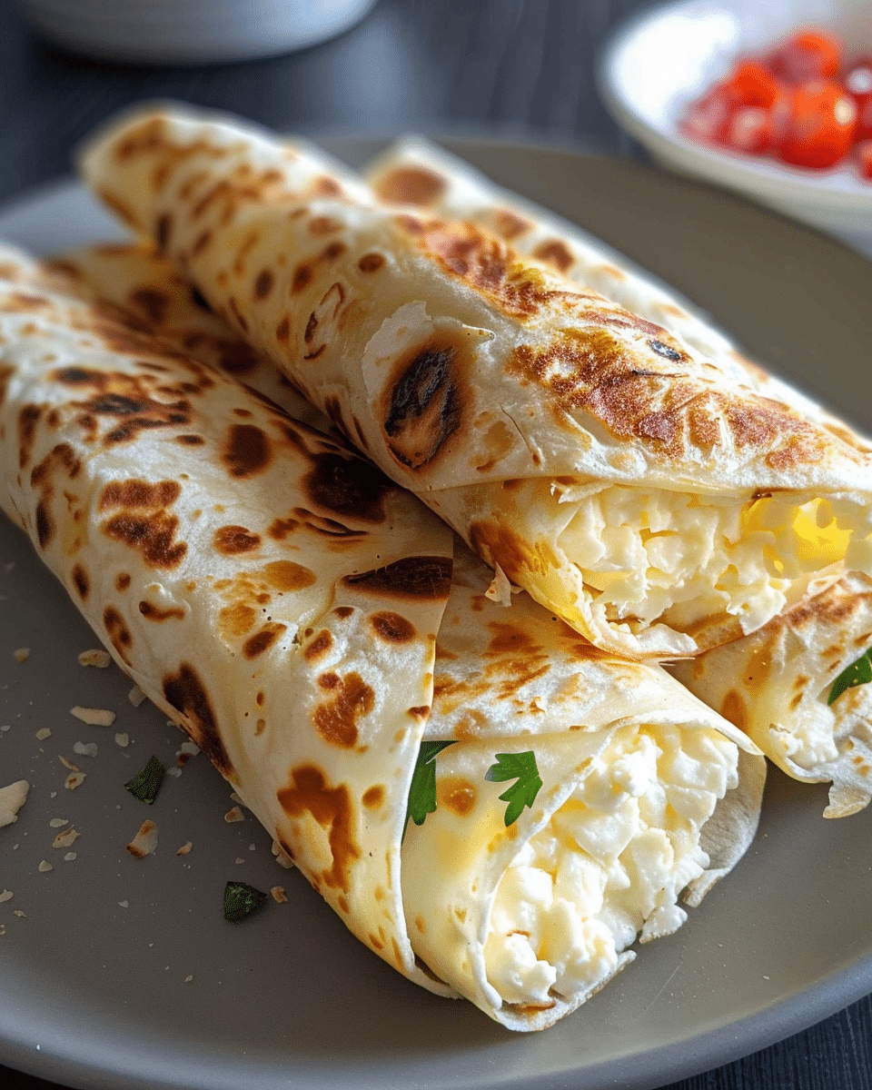 2-Ingredient Cottage Cheese Wraps