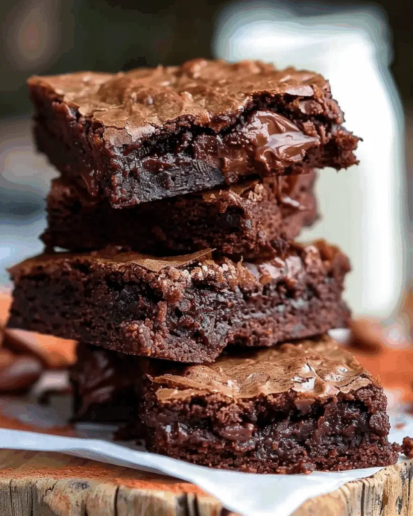 3-Ingredient Nutella Brownies