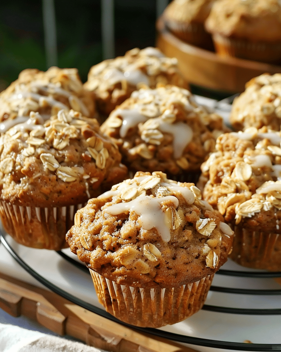 Apple Cinnamon Oatmeal Muffins
