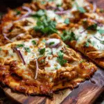 BBQ Chicken Pizza on Cottage Cheese Crust