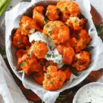Baked Buffalo Cauliflower Bites