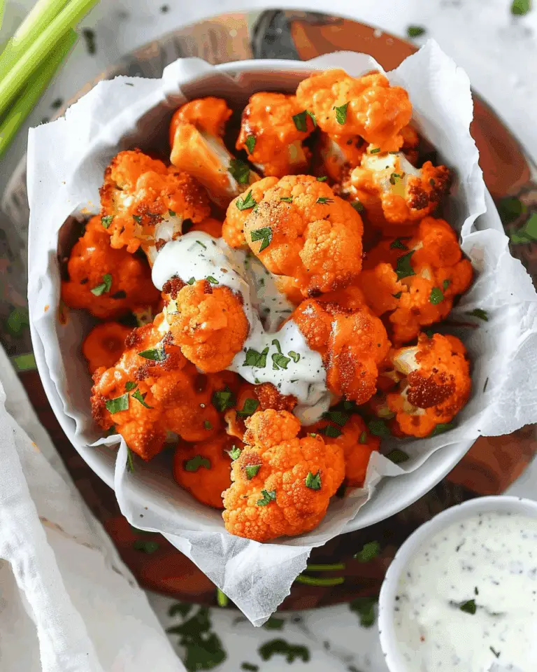 Baked Buffalo Cauliflower Bites