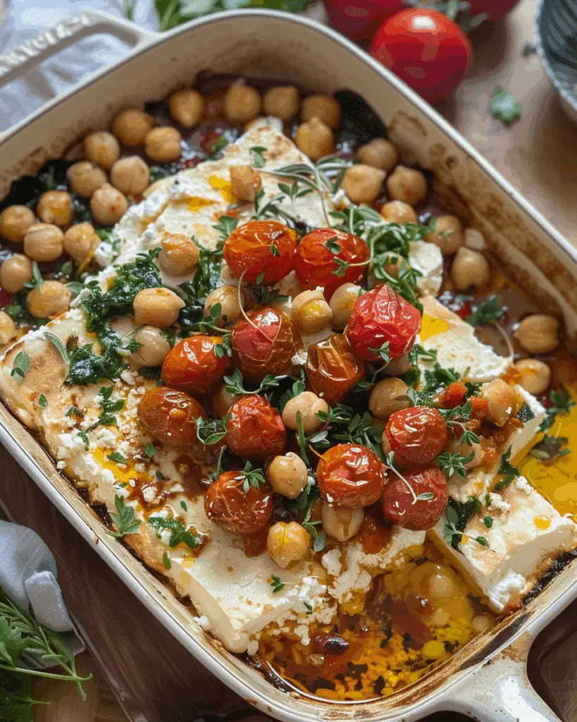 Baked Feta Chickpeas