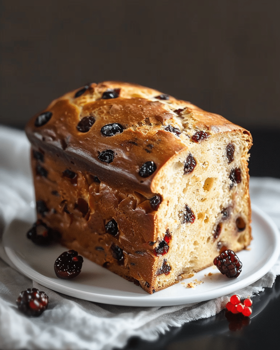 Easy No Knead Fruit Bread