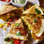 Breakfast Quesadillas with Eggs and Vegetables