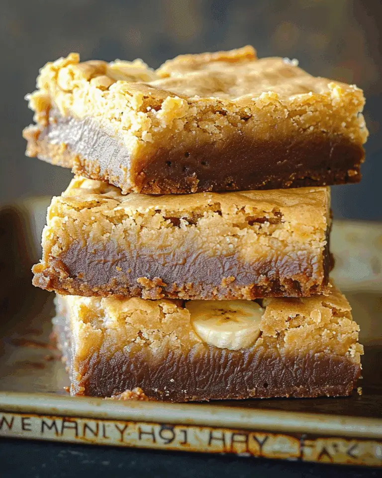 Brown Butter Banana Blondies