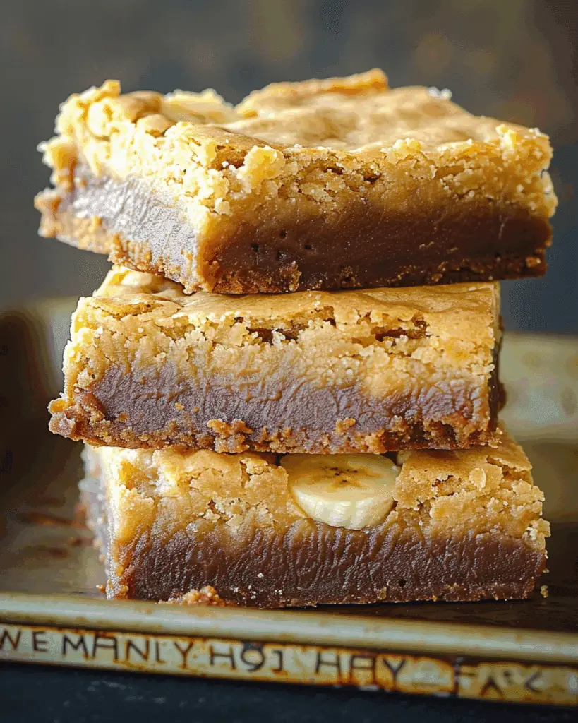 Brown Butter Banana Blondies