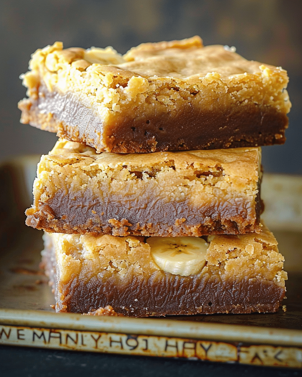 Brown Butter Banana Blondies