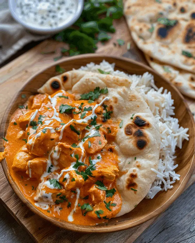 Butter Chicken with Garlic Naan