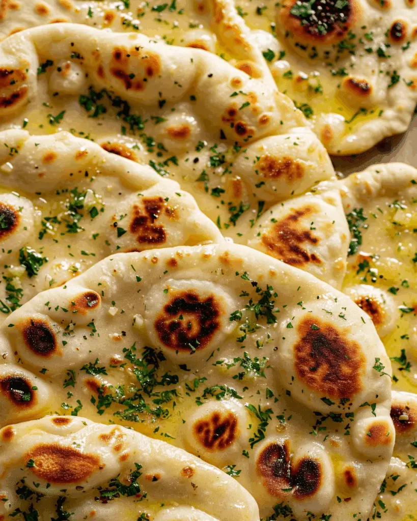 Buttery Garlic Naan Bread