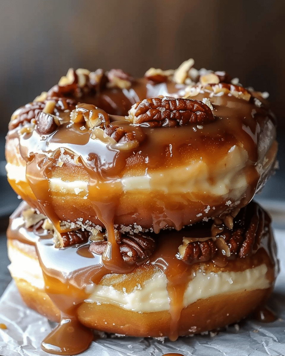 Caramel Pecan Cheesecake Donut