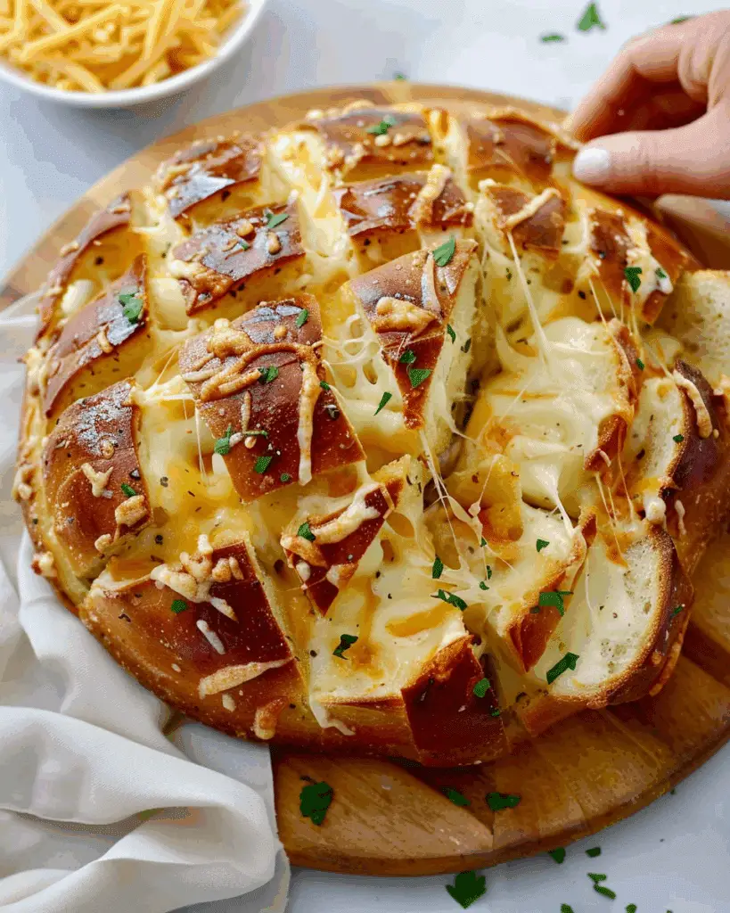 Cheesy Pull-Apart Garlic Bread