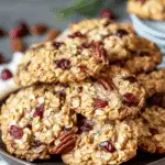 Chewy Cranberry Pecan Oatmeal Cookies