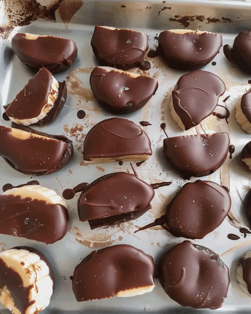 Chocolate Covered Banana Slices