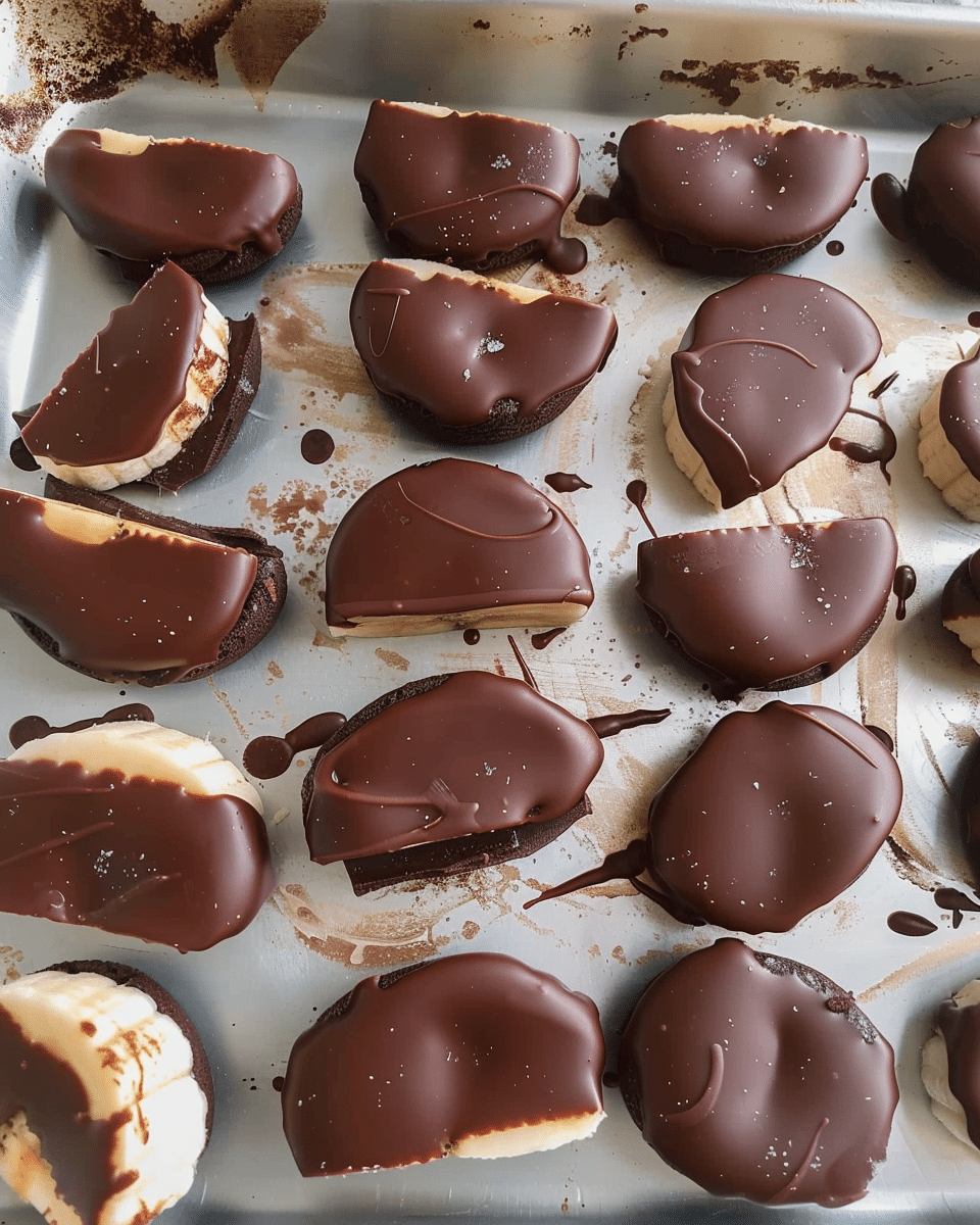 Chocolate Covered Banana Slices