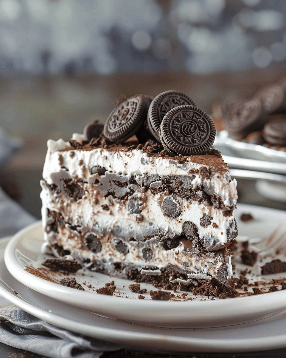 Chocolate Oreo Icebox Cake