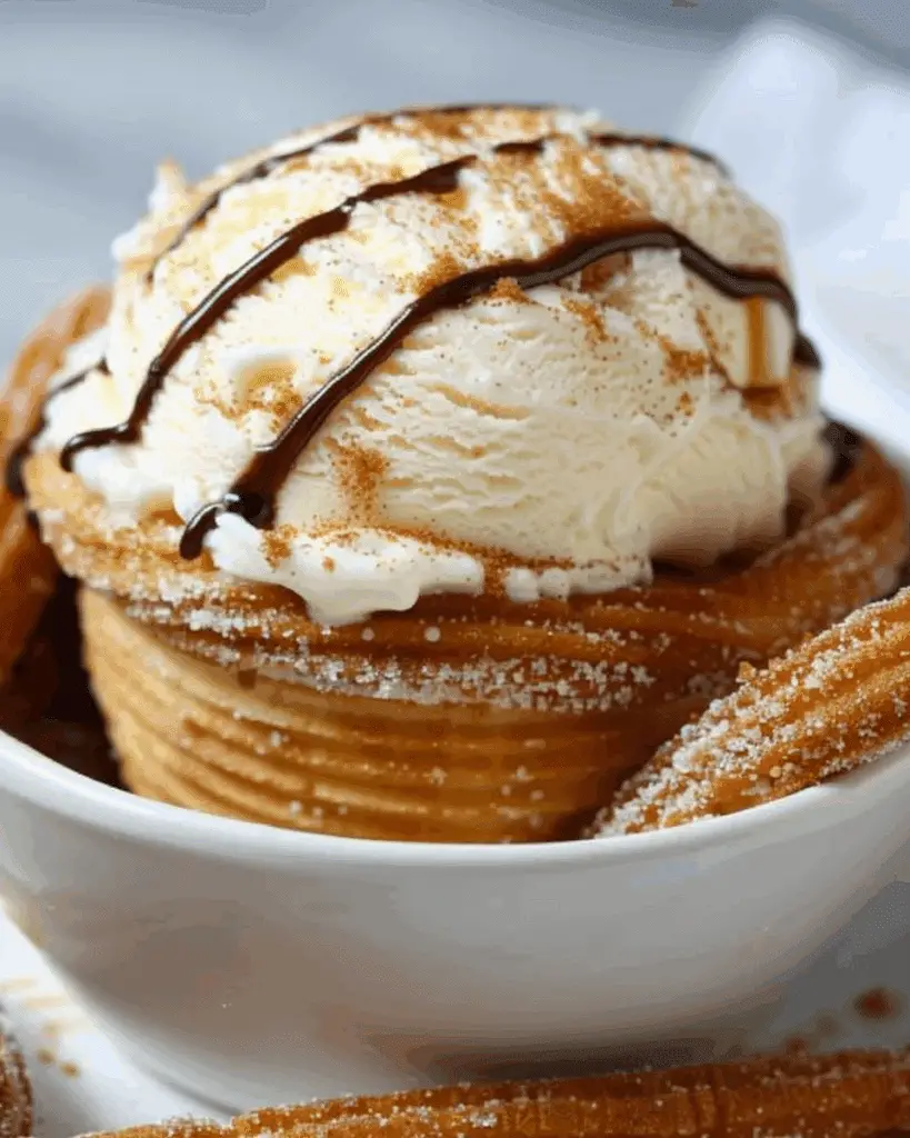 Churro Ice Cream Bowls