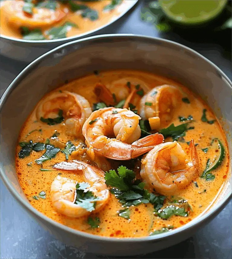 Coconut Curry Shrimp Soup