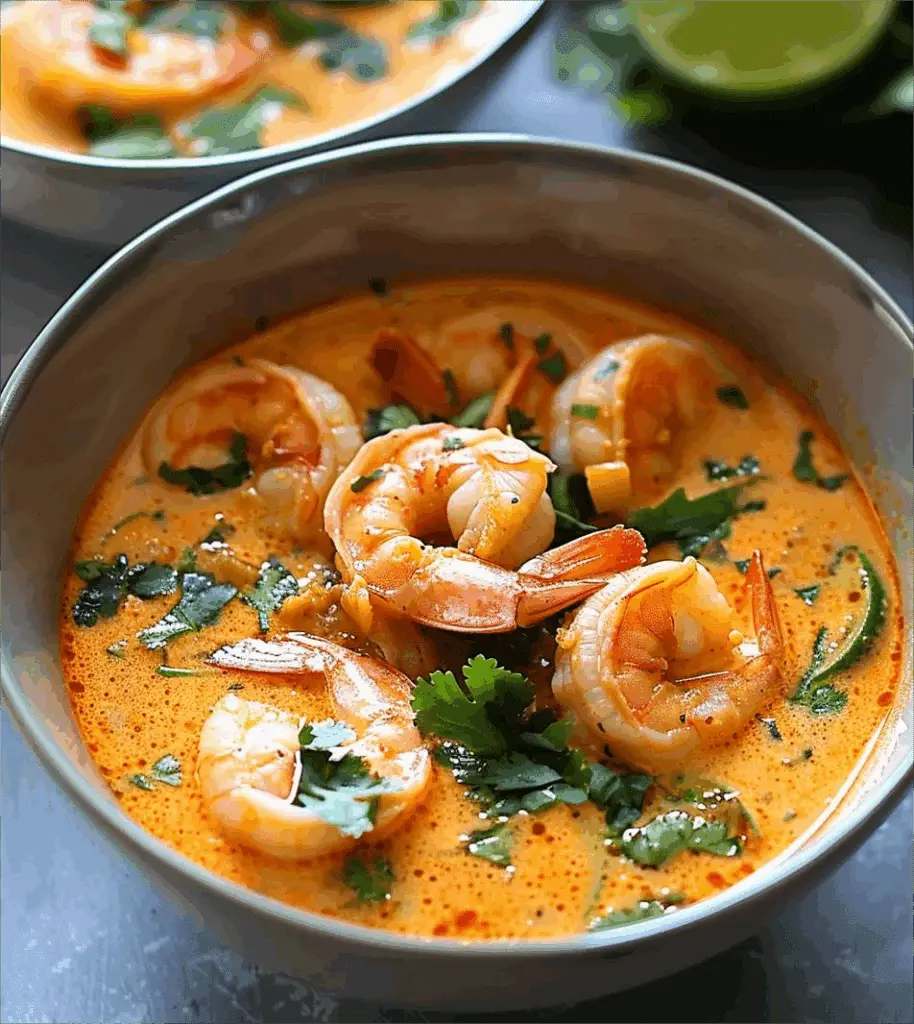 Coconut Curry Shrimp Soup