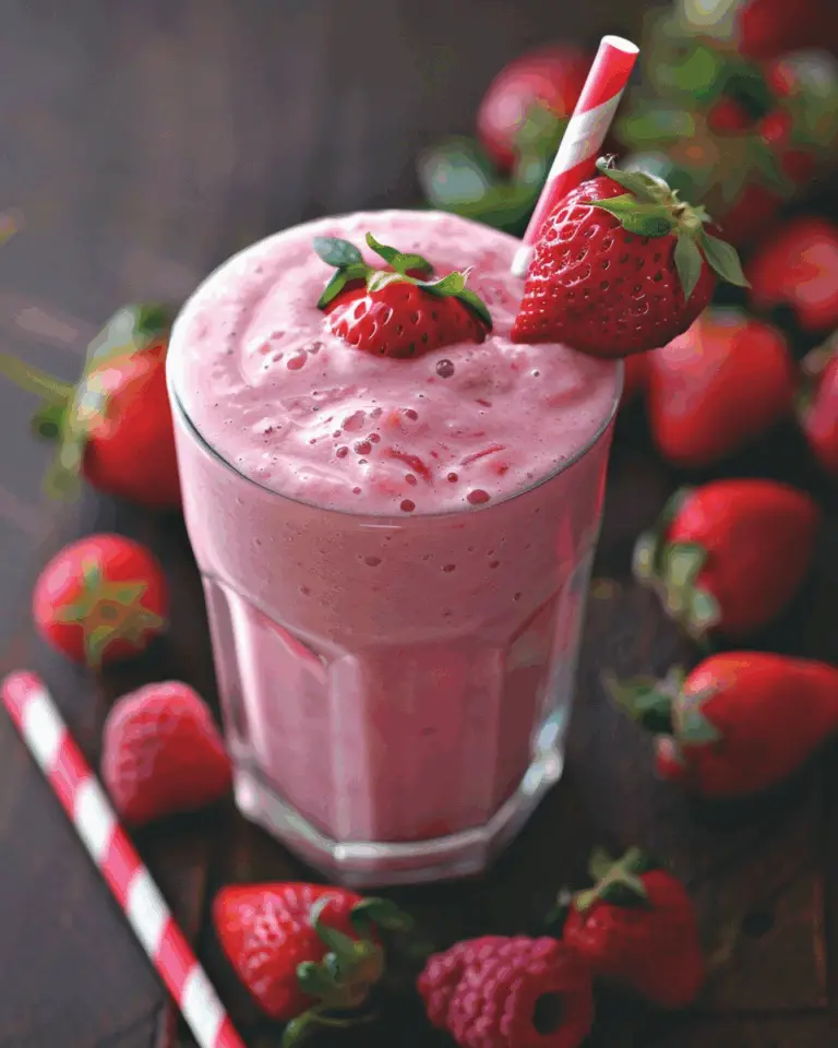 Cottage Cheese Strawberry Smoothie