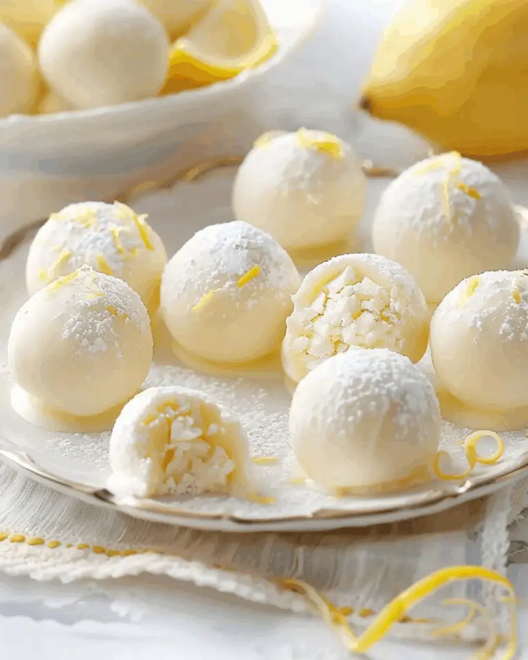 Creamy Lemon Truffles