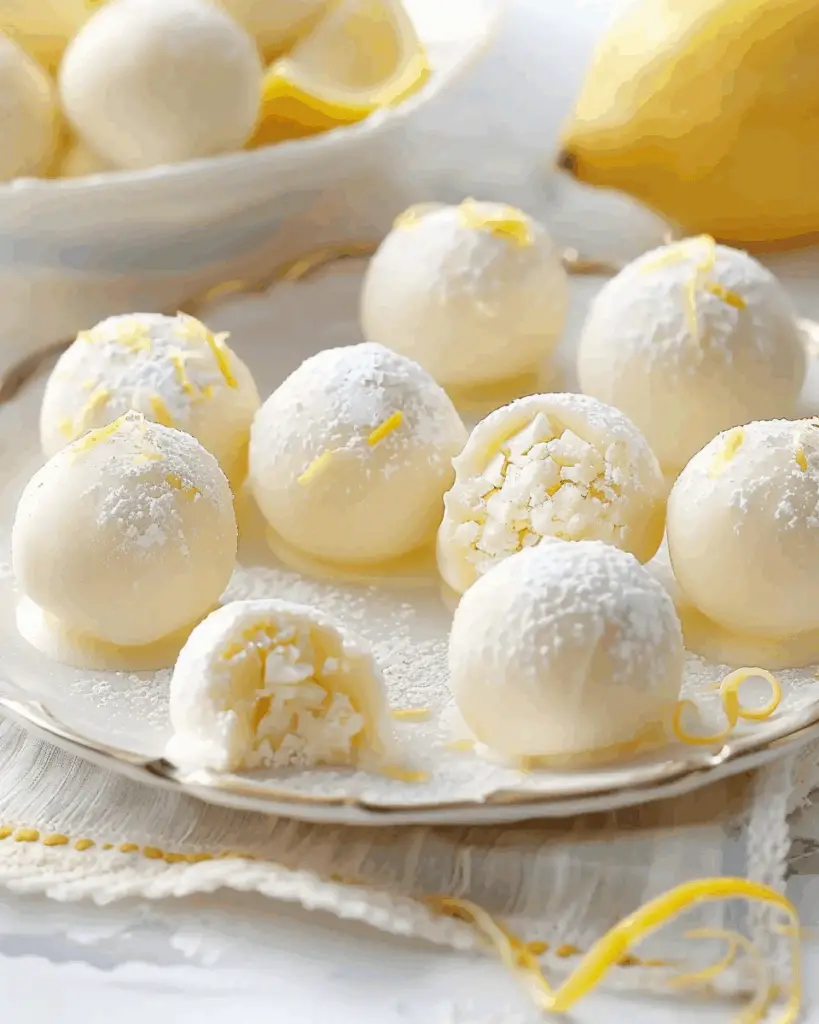 Creamy Lemon Truffles