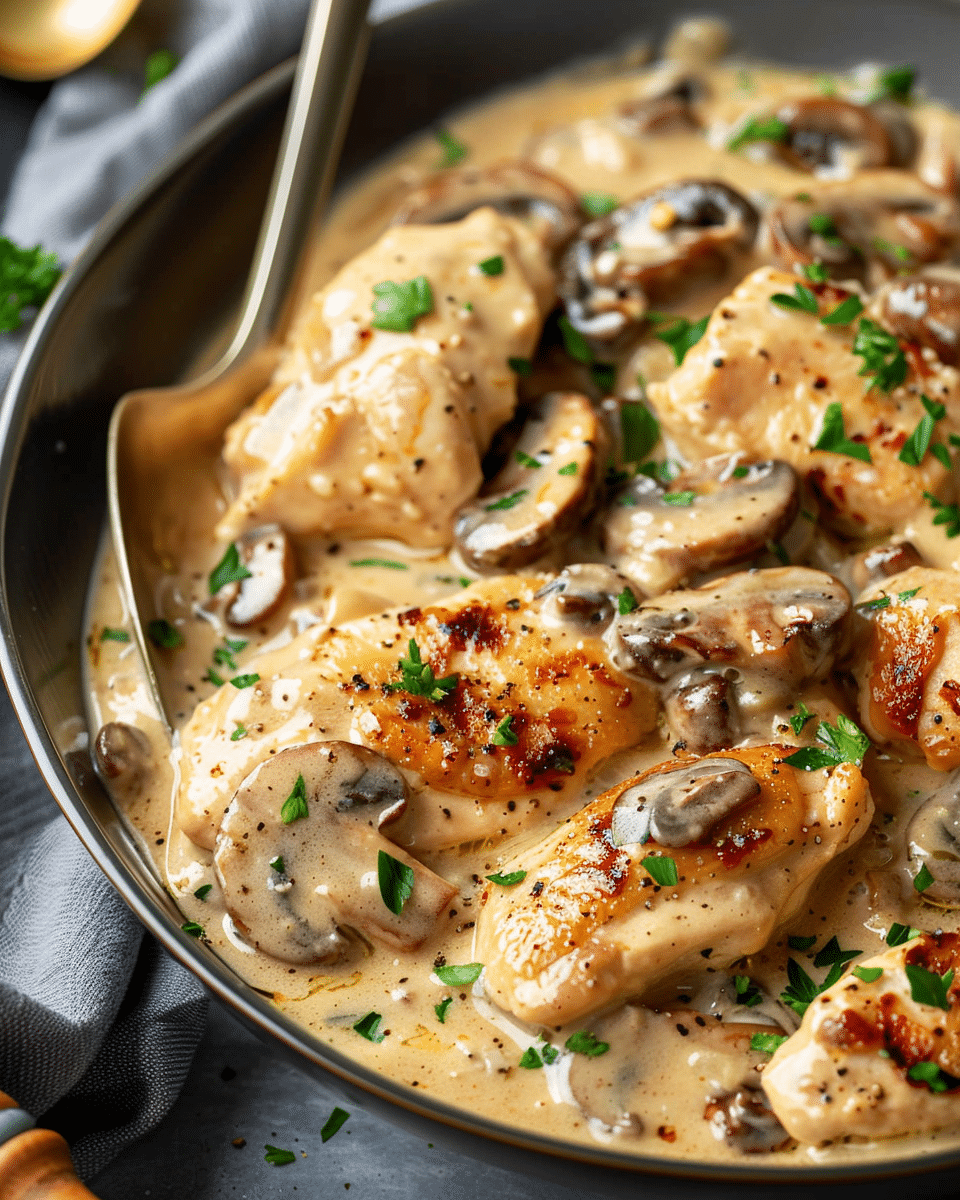 Creamy Mushroom Chicken Recipe