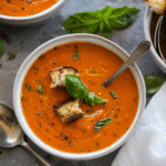 Creamy Tomato Basil Parmesan Soup