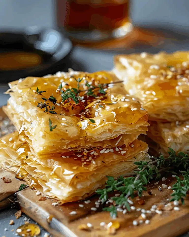 Crispy Phyllo-Wrapped Feta with Hot Honey Drizzle