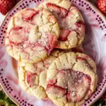 Double Strawberry Sugar Cookies
