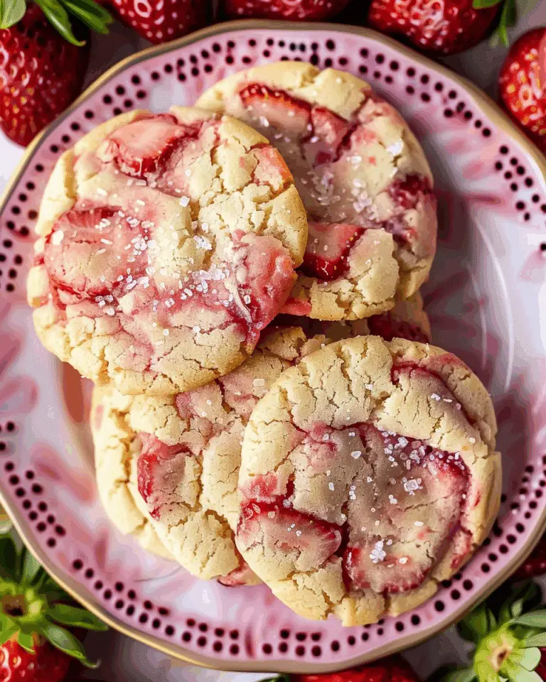 Double Strawberry Sugar Cookies