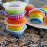 Dye-Free Rainbow Jello Cups