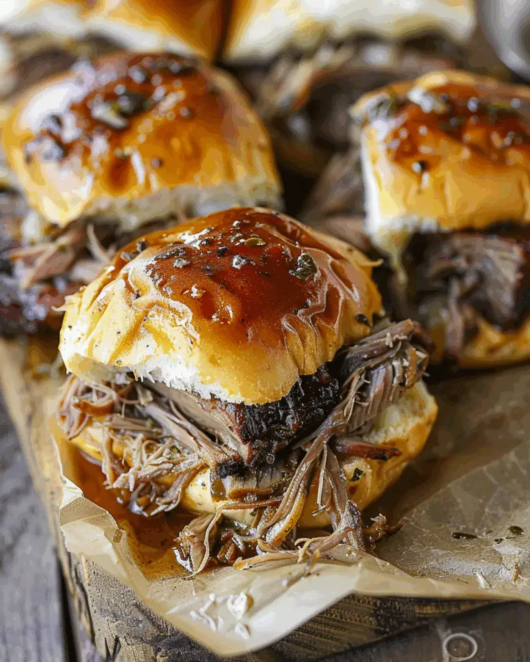 Easy Beef Brisket Sliders