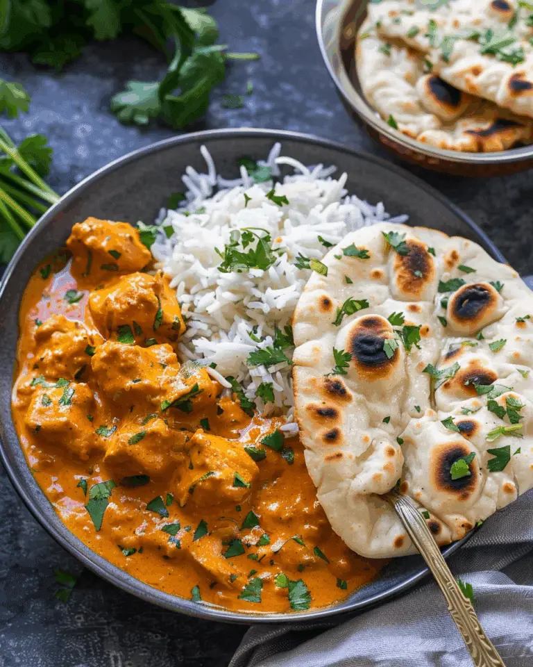 Easy Chicken Tikka Masala with Stove-Top Garlic Naan