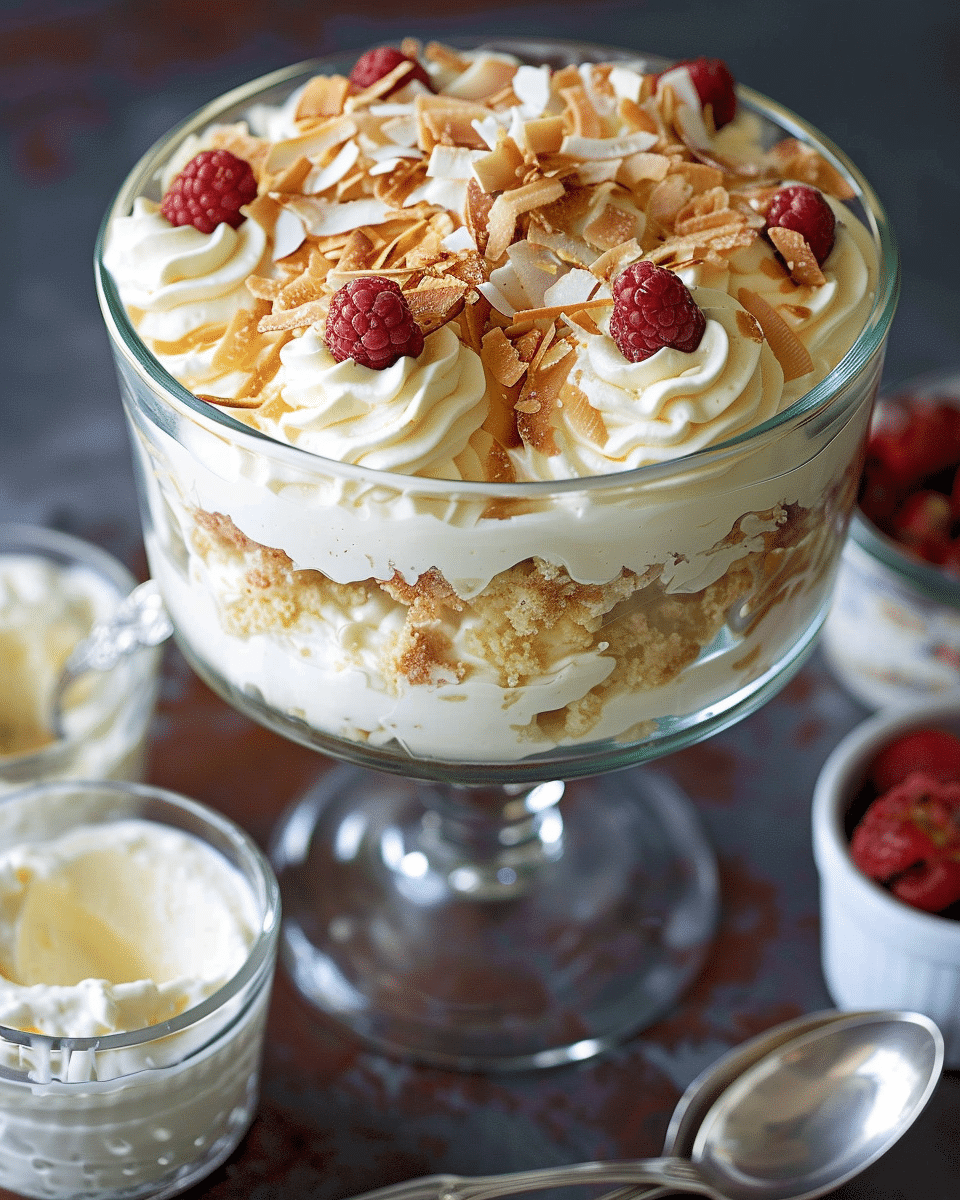 Easy Coconut Cream Trifle