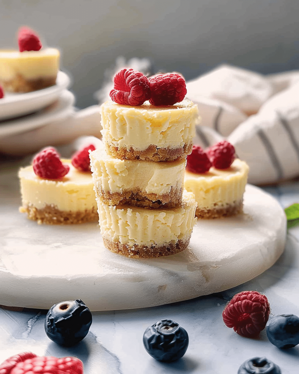 Easy Mini Cheesecake Bites
