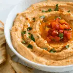 Easy Roasted Red Pepper Hummus