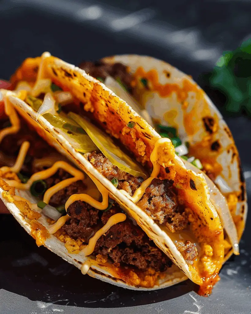 Easy Smash Burger Tacos