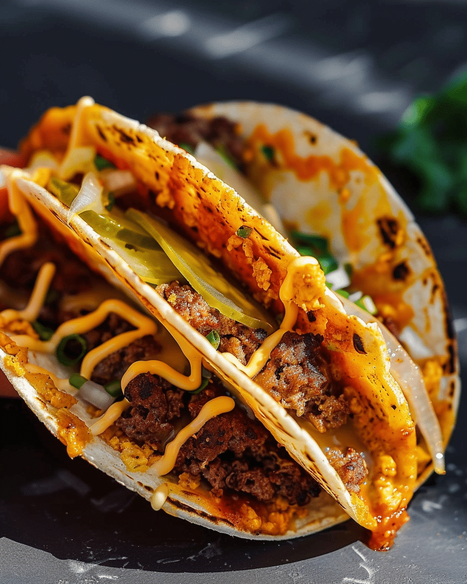Easy Smash Burger Tacos