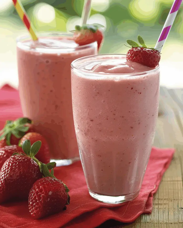 Fresh Strawberry Smoothies