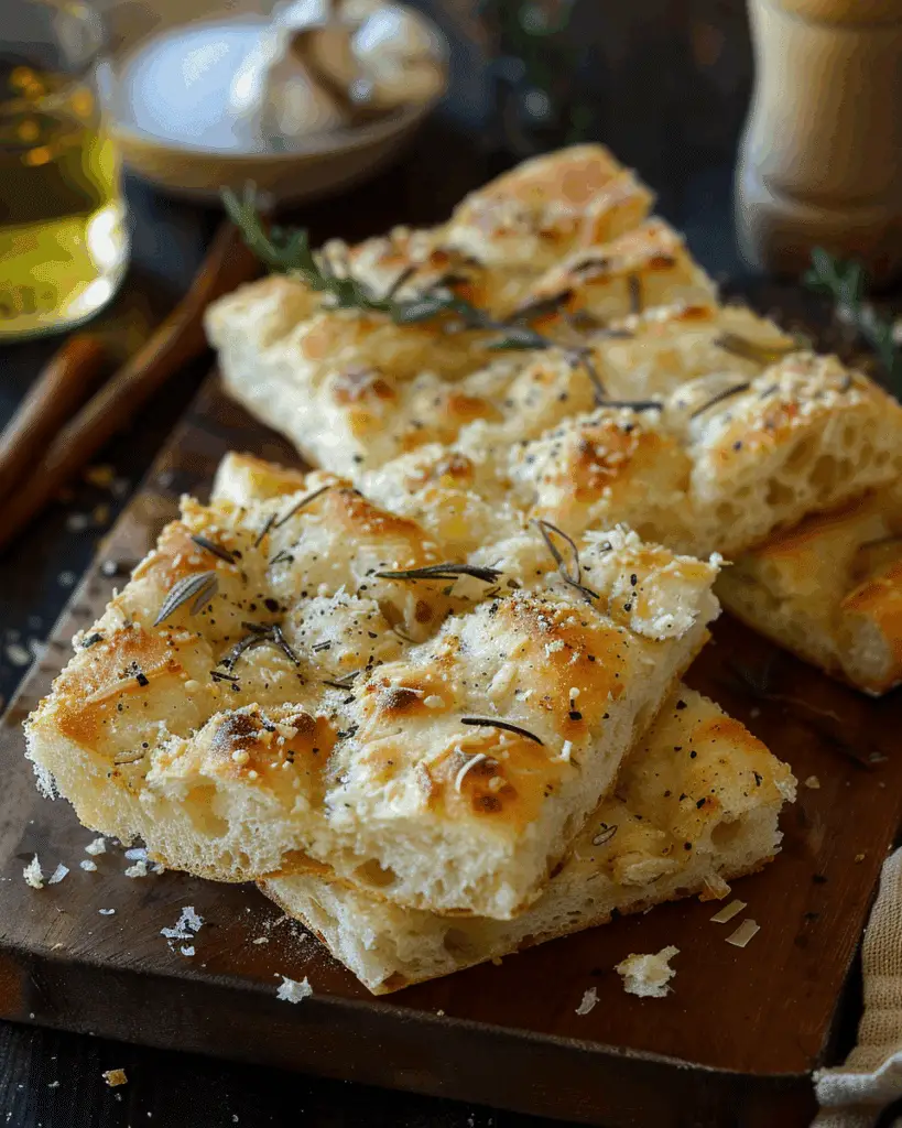 Garlic Parmesan Focaccia Bread
