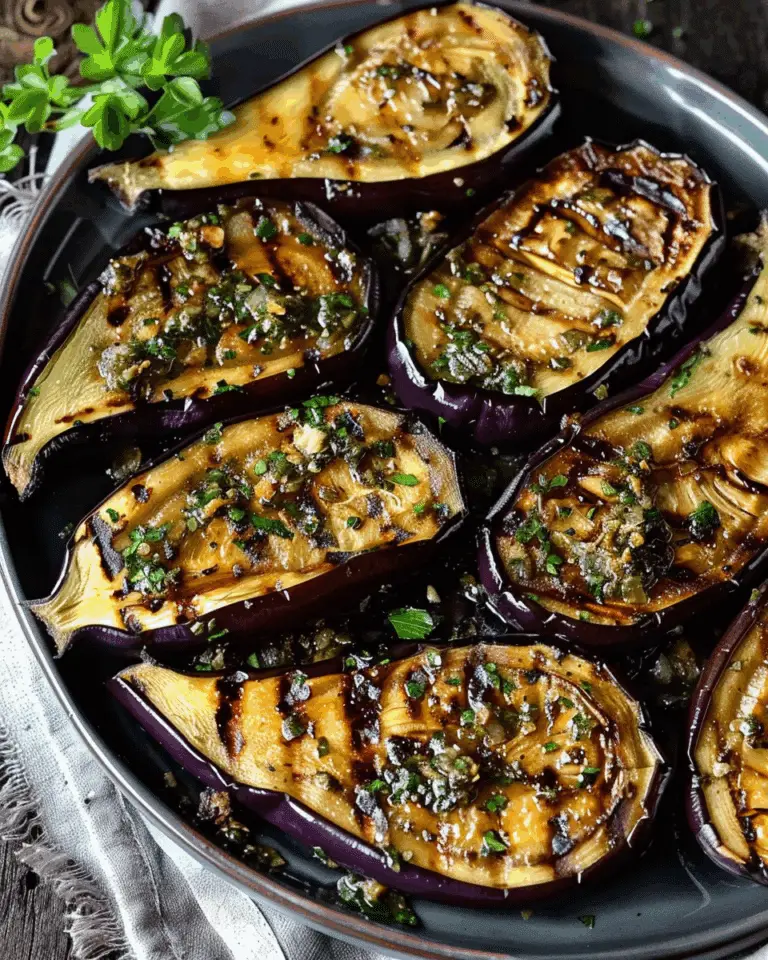 Garlic & Herb Grilled Eggplant