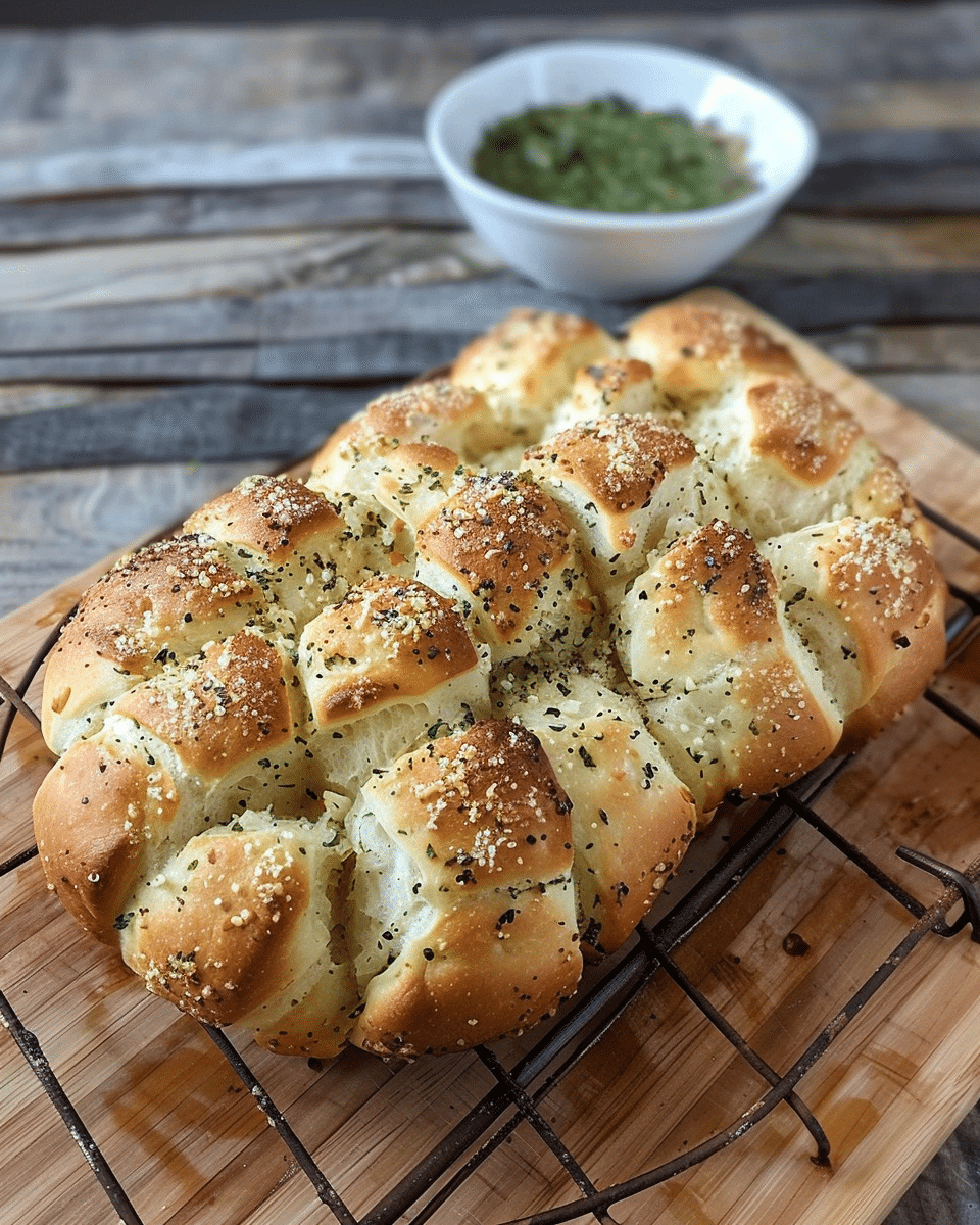 Garlic Parmesan Pull-Apart Bread