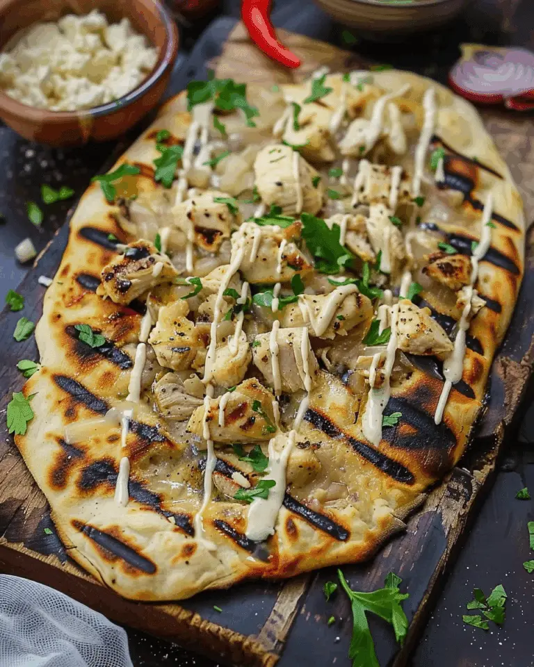 Grilled Chicken Flatbread