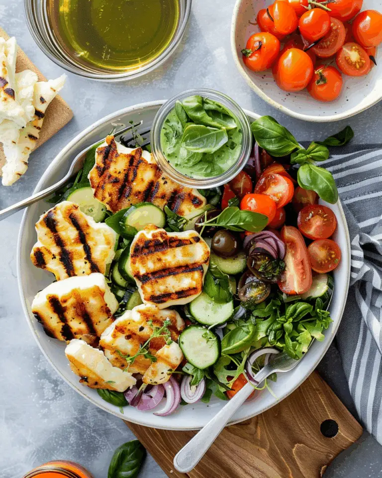 Grilled Halloumi Salad