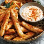 Halloumi Fries with Harissa Yogurt