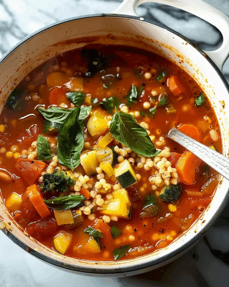 Hearty Vegetable Soup with Couscous