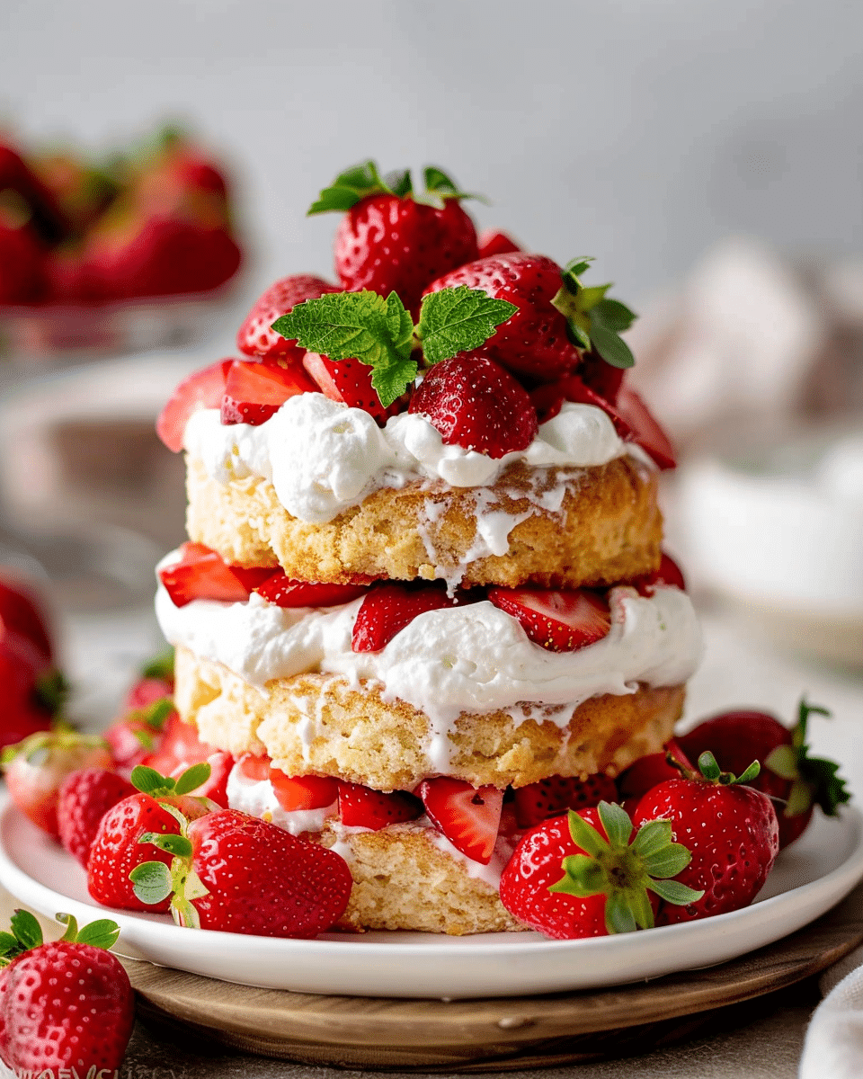 Homemade Strawberry Shortcake
