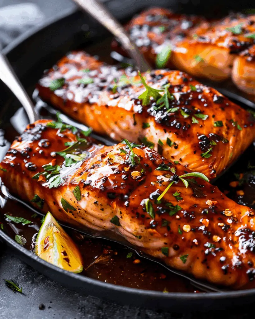 Honey Garlic Glazed Salmon