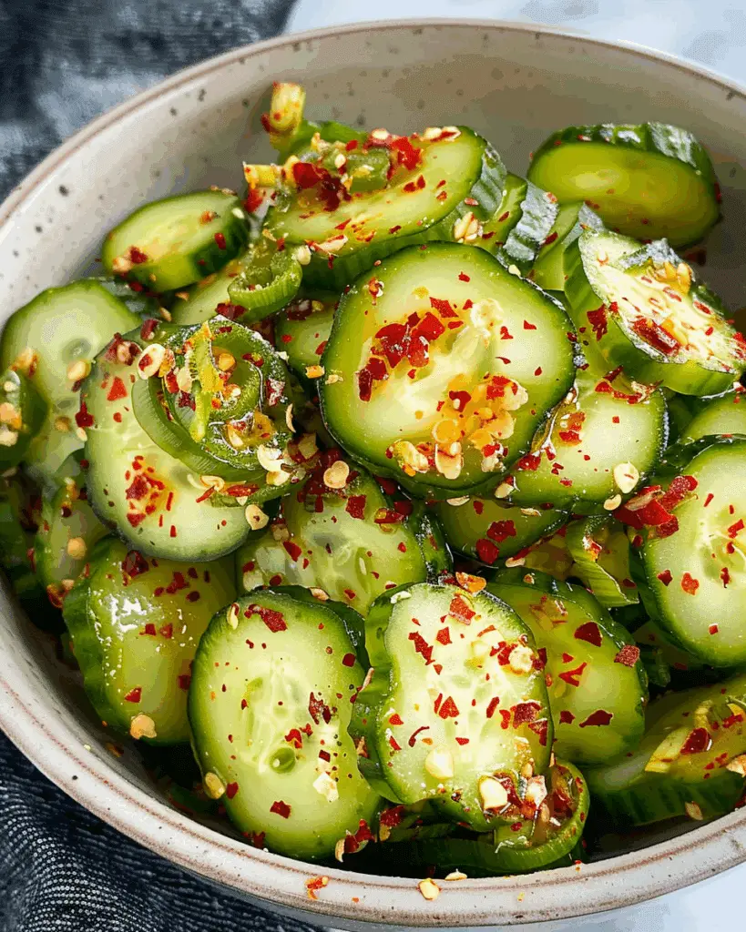Korean Spicy Cucumber Salad